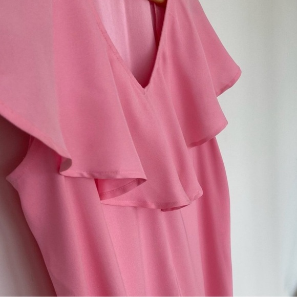 Ann Taylor Pink V-Neck blouse S - Picture 5 of 8